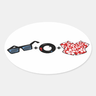 Pegatina de Oval PB Math