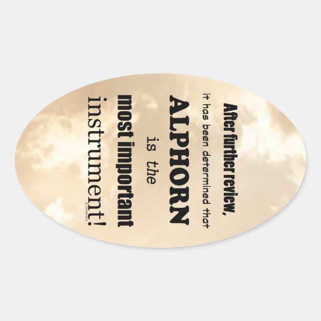 Pegatina de óvalo de instrumentos más importante d (Anverso)