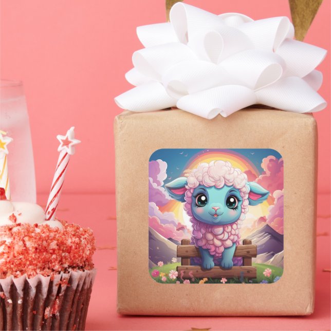 Pegatina de ovejas de corte (Fiesta)