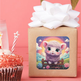 Pegatina de ovejas de corte