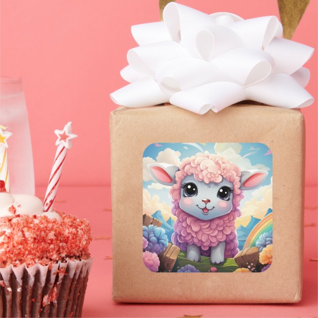 Pegatina de ovejas de corte (Fiesta)