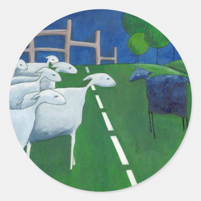 Pegatina de ovejas negras (Anverso)