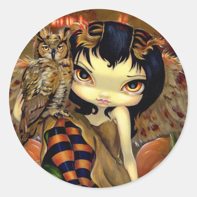 pegatina de "Owlyn in Autumn" (Anverso)