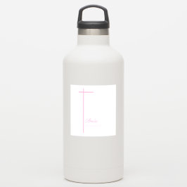 Pegatina De padrina sobre bautismo Chica personalizado