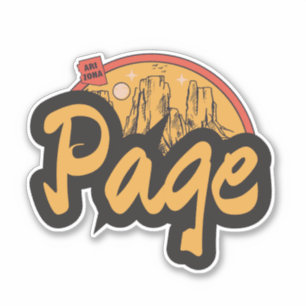Pegatina de Page, Arizona