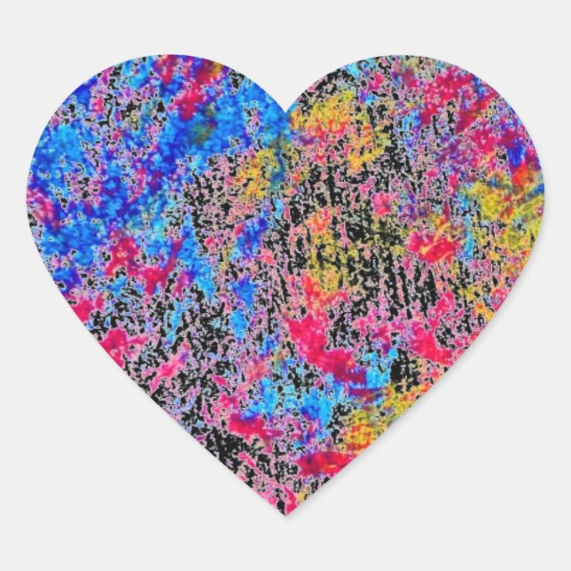 Pegatina de Paint Heart (Anverso)