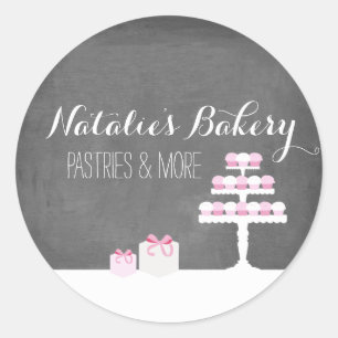 Pegatina de panadería Chalkboard