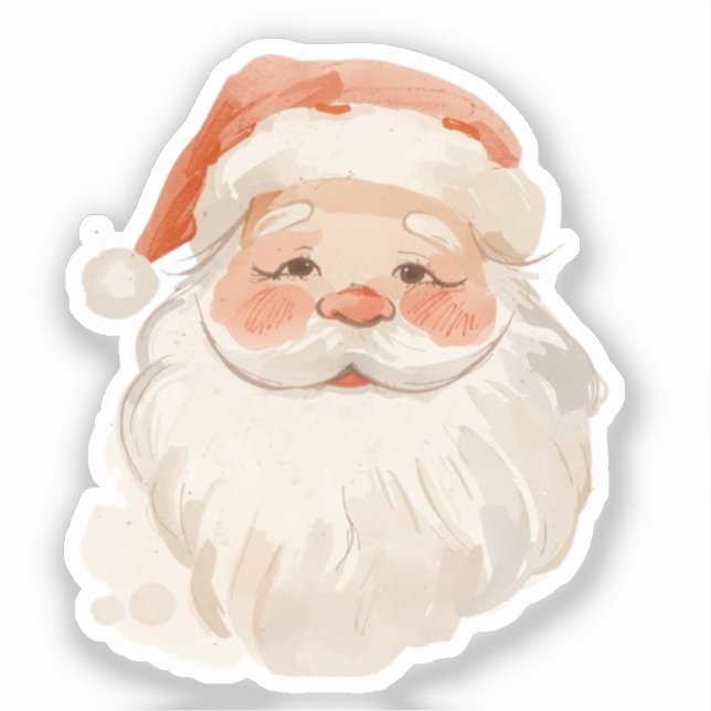Pegatina de Papá Noel  (Anverso)