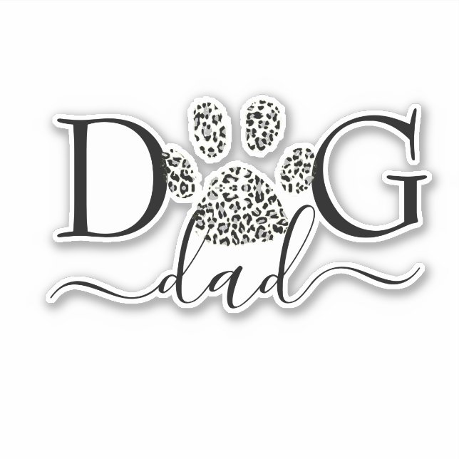 Pegatina de Papá Perro (Anverso)