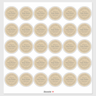 Pegatina de papel Kraft de 2 pulgadas para la mant