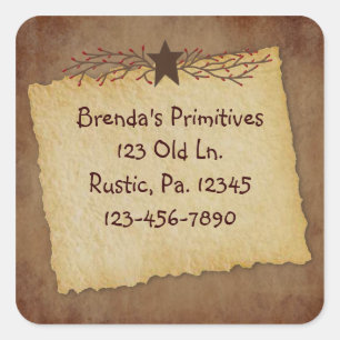 Pegatina de papel primario