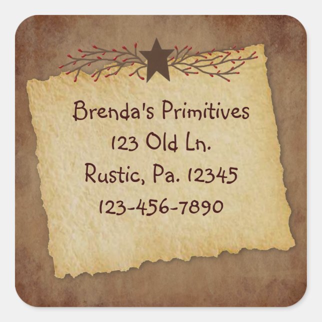 Pegatina de papel primario (Anverso)