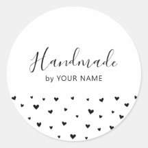 Pegatina de paquete sencillo de corazón personaliz