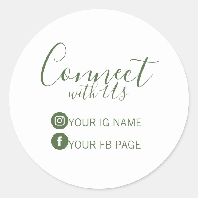 Pegatina de paquetes de Facebook e Instagram (Anverso)