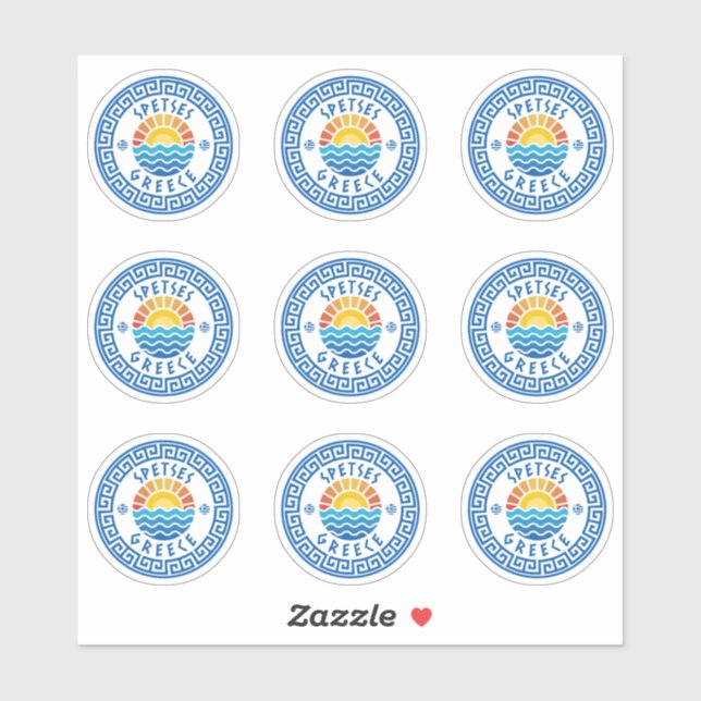 Pegatina de paquetes múltiples de Spetses Island,  (Hoja)