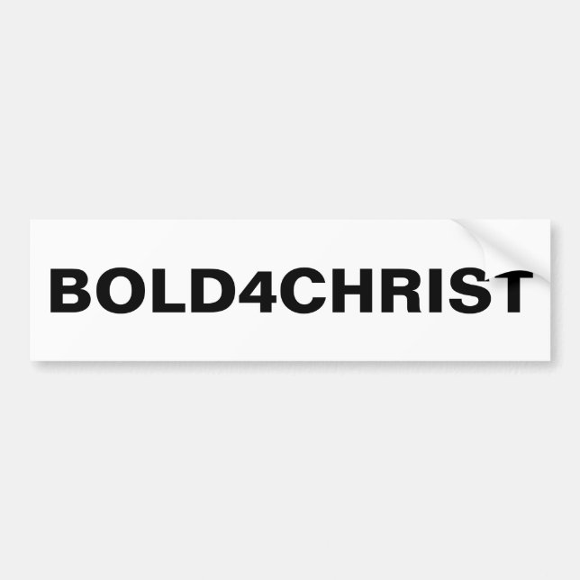 Pegatina de parachoques "Bold4Christ" (Frente)