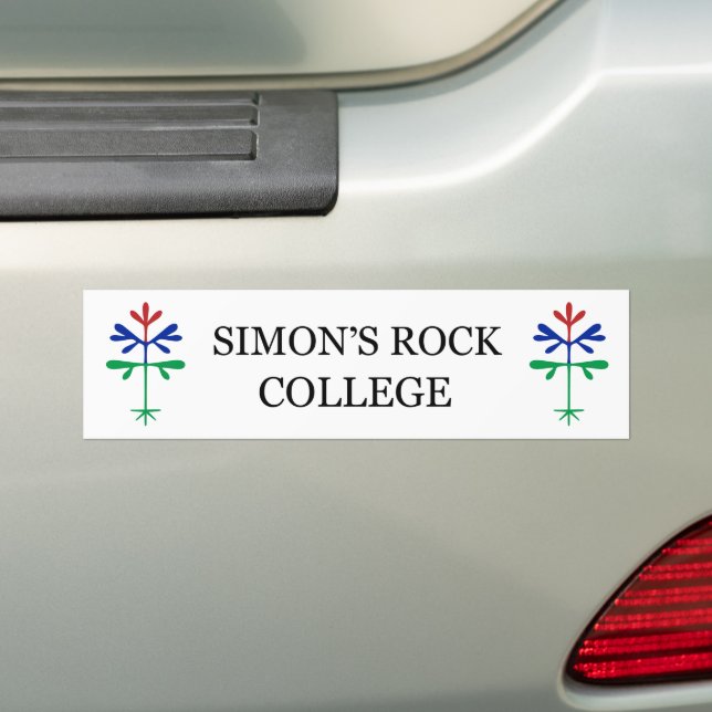 Pegatina de parachoques con SSRC negro y Saquillaj (en coche)