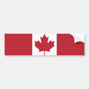 Pegatina de parachoques de bandera de Canadá