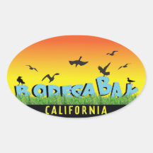 Pegatina de parachoques de Bodega Bay