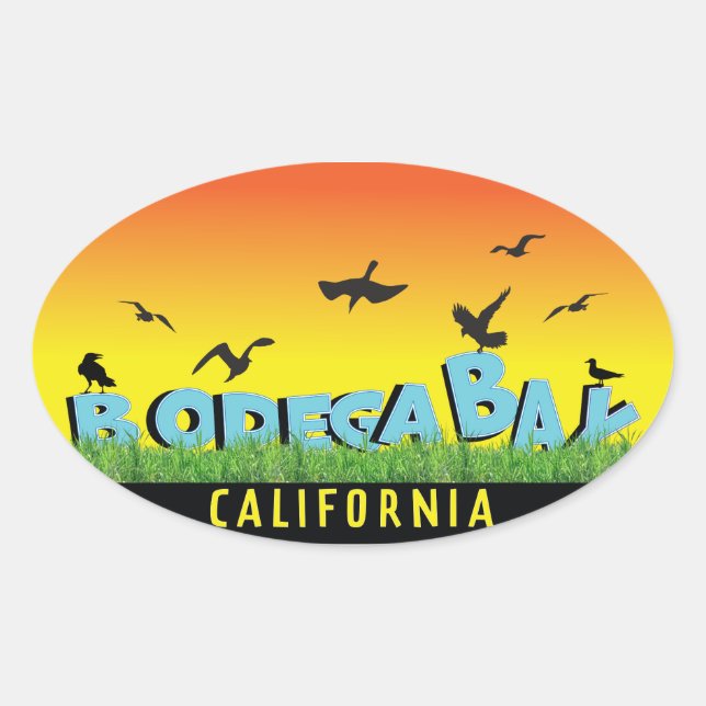Pegatina de parachoques de Bodega Bay (Anverso)