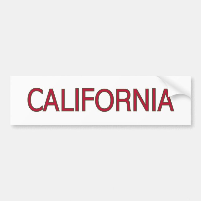 Pegatina de parachoques de California (Frente)