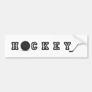 Pegatina de parachoques de hockey