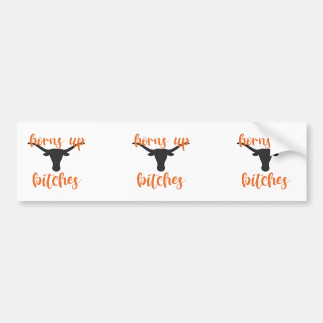 Pegatina de parachoques de la Universidad de Texas (Frente)