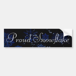 Pegatina de parachoques de Snowflake orgullosa