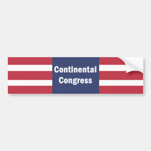 Pegatina de parachoques del Congreso Continental