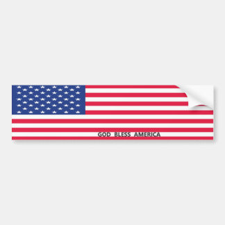 Pegatina de parachoques - Dios bendiga a Estados U