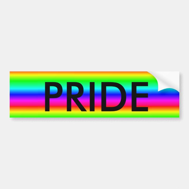 Pegatina de parachoques "Gay or LGBT ORIDE" (Frente)