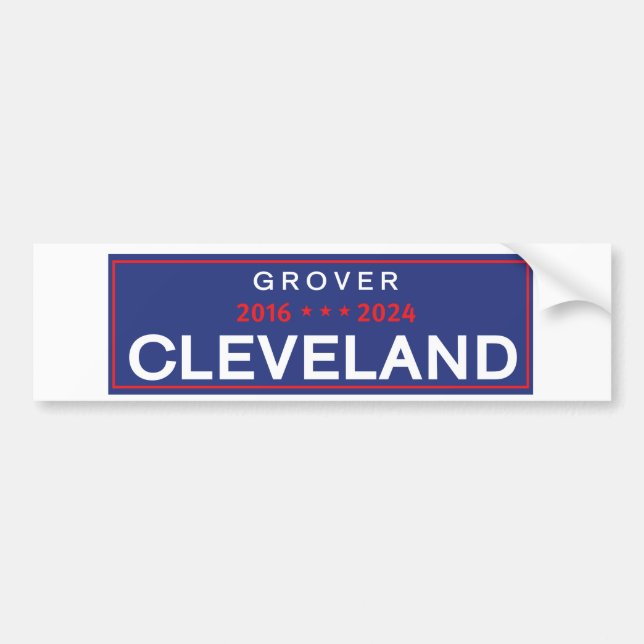 Pegatina de parachoques Grover Cleveland 2024 (Frente)
