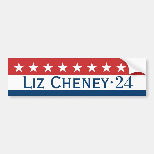 Pegatina de parachoques Liz Cheney 2024 (Frente)