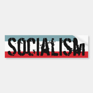 Pegatina de parachoques socialista