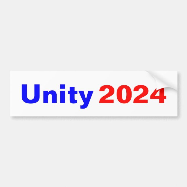 Pegatina de parachoques Unity 2024 (Frente)