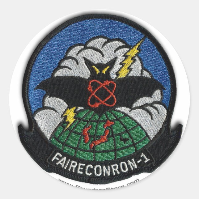Pegatina de parche de VQ-1 de 3 pulgadas (Anverso)