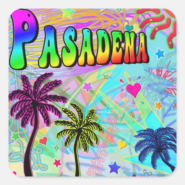 Pegatina de Pasadena Vivid Romance (Anverso)