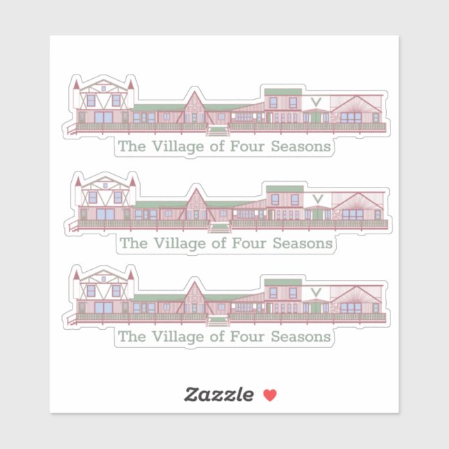 PEGATINA de paseo marítimo de VOFS (Hoja)