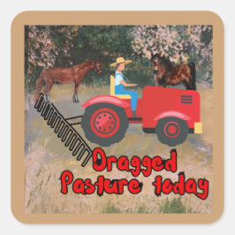 Pegatina de pasto dragado