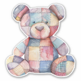 Pegatina de Patchwork Teddy Bear