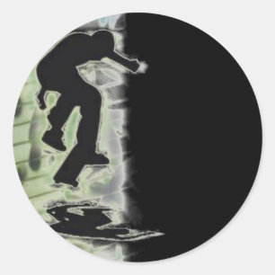 Pegatina de patinaje