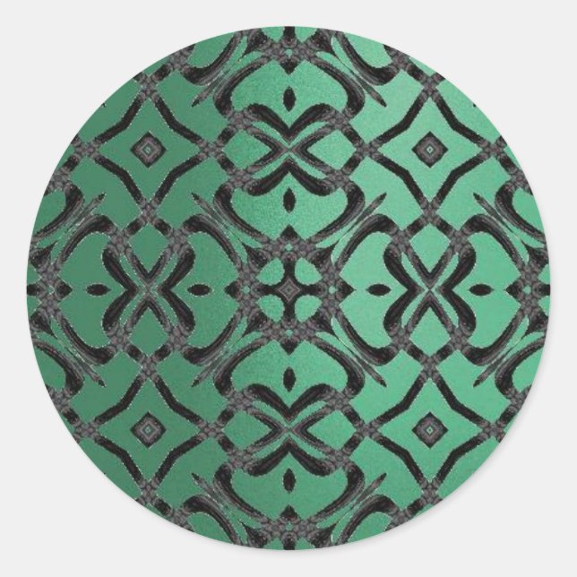 Pegatina de patrón de encaje de MVB X - verde Verd (Anverso)