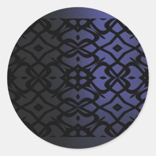 Pegatina de patrón de encaje X metálico- Azul de m