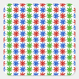 Pegatina de patrón de resumen extraño