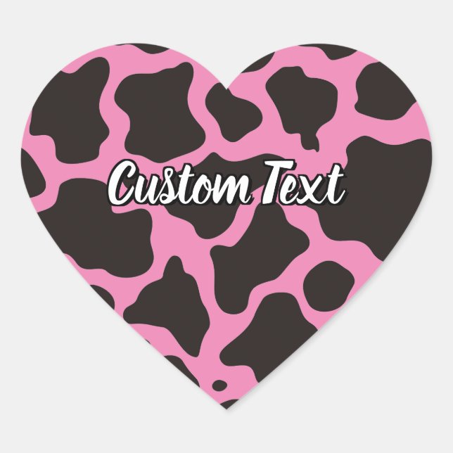 Pegatina de patrón de vaca (Anverso)