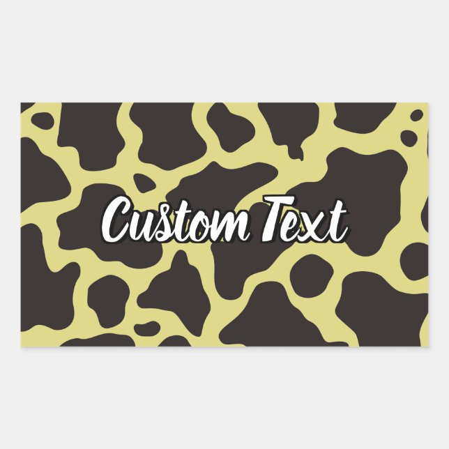 Pegatina de patrón de vaca (Anverso)