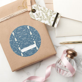 Pegatina de patrón de vacaciones - Azul - Conjunto