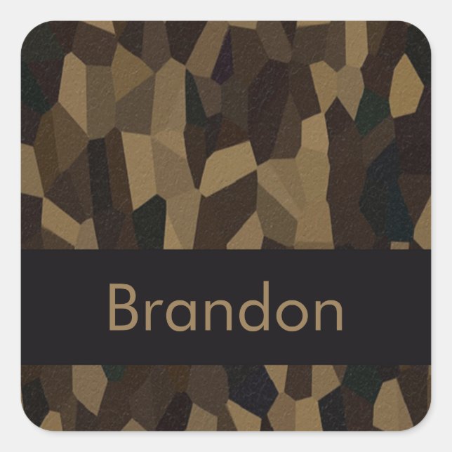 Pegatina de patrones de formas geométricas de colo (Anverso)