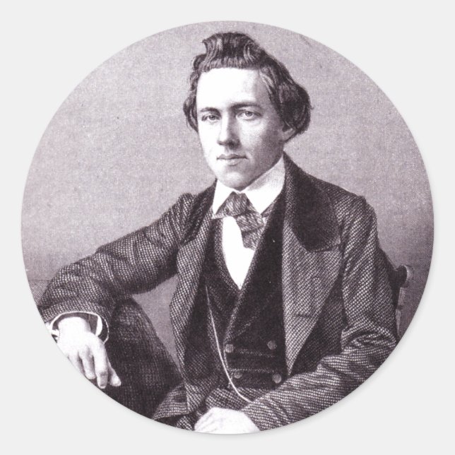 Pegatina de Paul Morphy (Anverso)
