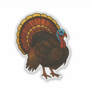 Pegatina de pavo